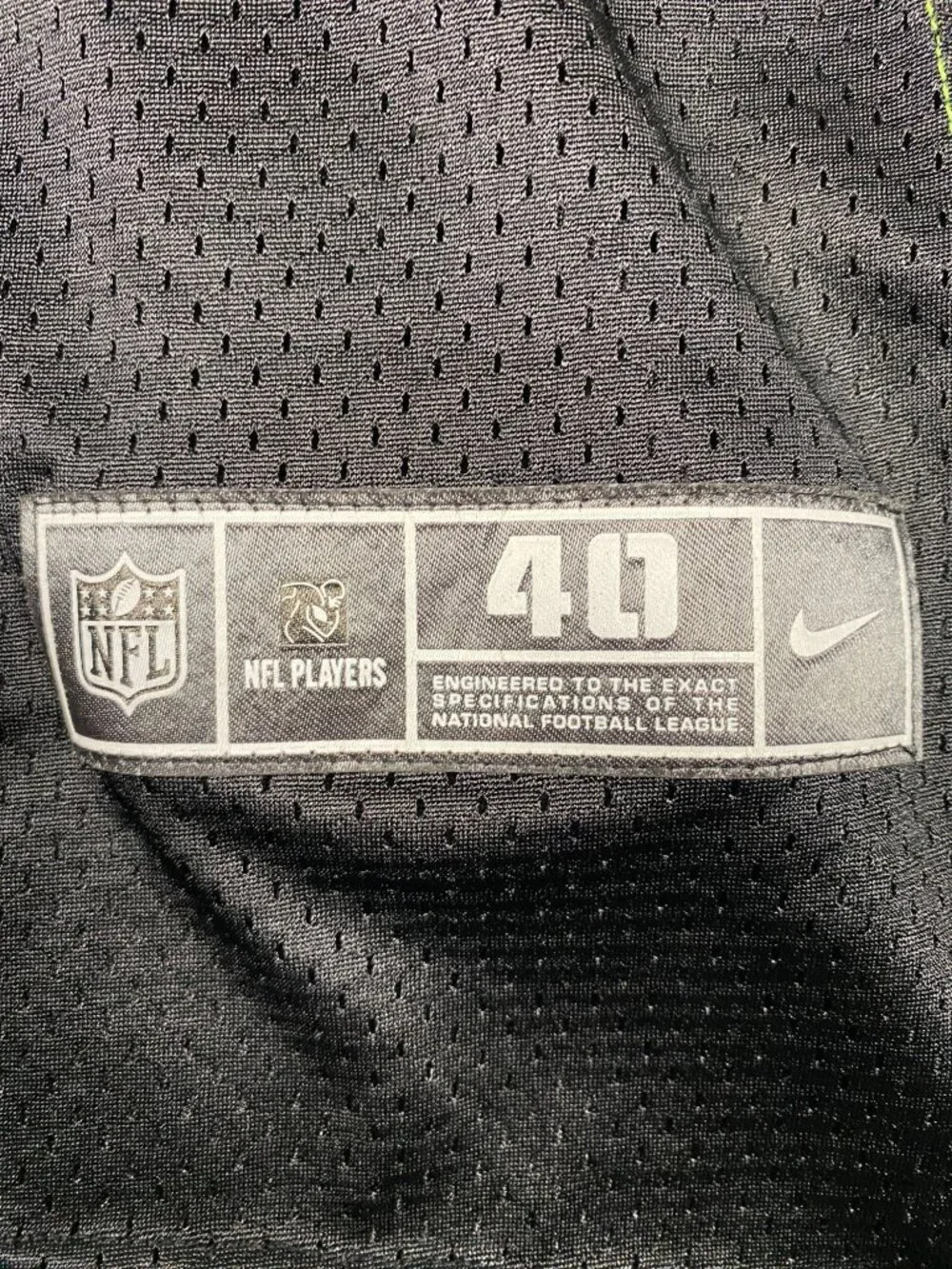 Seattle Seahawks 12th Man Fan Nike On-Field Jersey Black/Green Medium NFL Player